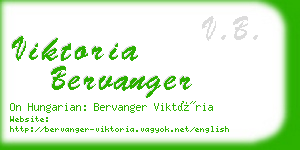 viktoria bervanger business card